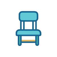 Creative Chair Icon for Collaborative Learning vector