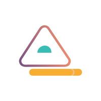 Interactive Chalk Icon for Creative Learning vector