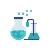 Modern Chemistry Lab Icon for Academic Use vector