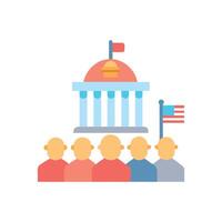 Modern Civics Icon for Educational Use vector
