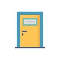 Stylish Classroom Door Icon for Safe Spaces vector