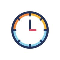 Stylish Clock Icon for Educational Settings vector