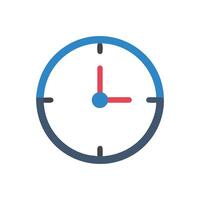 Modern Clock Icon for Classrooms vector
