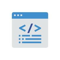 Interactive Coding Icon for Engagement vector