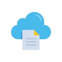 Cloud Storage Icon for Digital Data vector