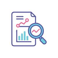 Modern Critical Analysis Icon for Study Skills vector
