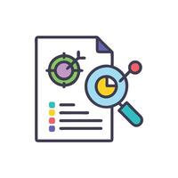 Interactive Critical Analysis Icon for Learners vector