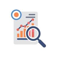 Data Analysis Icon for Business Intelligence vector
