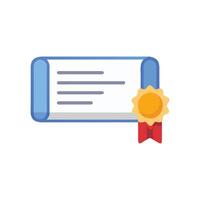 Stylish Diploma Icon for Educational Use vector