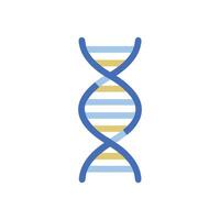 Modern DNA Strand Icon for Academic Use vector