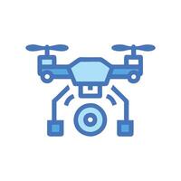 Interactive Drone Technology Icon for Engagement vector