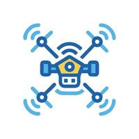 Creative Drone Technology Icon for Learning vector