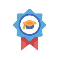Modern Educational Badge Icon for Recognition vector