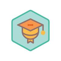 Interactive Educational Badge Icon for Motivation vector