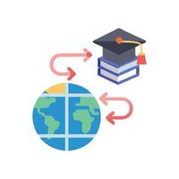 Interactive Educational Journey Icon for Engagement vector