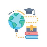 Modern Educational Journey Icon for Learning vector