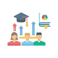 Education Progress Icon for Learning Development vector