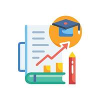 Interactive Education Progress Icon for Tracking vector