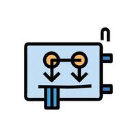 Modern Electrical Circuit Icon for Learning vector