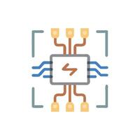 Stylish Electrical Circuit Icon for Innovation vector