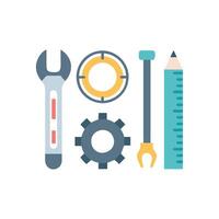 Modern Engineering Tools Icon for Learning vector