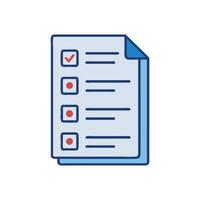 Exam Paper Icon for Assessments vector