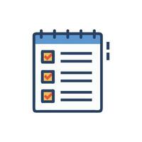 Interactive Exam Schedule Icon for Students vector