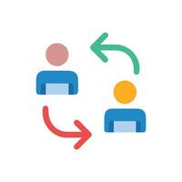 Modern Exchange Program Icon for Academic Opportunities vector