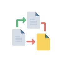 Modern File Sharing Icon for Team Projects vector