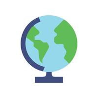 Modern Geography Icon for Academic Use vector