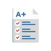 Creative Grades Icon for Learning Progress vector