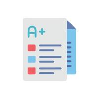 Interactive Grades Icon for Student Assessment vector