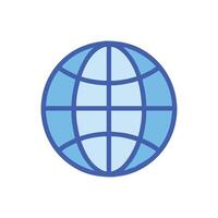 Interactive Globe Icon for Global Learning vector