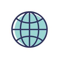 Globe Icon for World Geography vector
