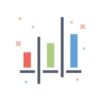 Graphs Icon for Data Analysis vector