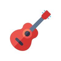 Interactive Guitar Icon for Creative Learning vector
