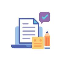 Homework Icon for Student Tasks vector