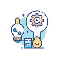 Stylish Innovation Lab Icon for Creativity vector