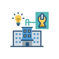 Interactive Innovation Lab Icon for Learning vector