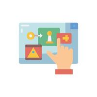 Creative Interactive Activities Icon for Group Learning vector