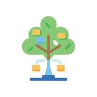 Interactive Knowledge Tree Icon for Education vector