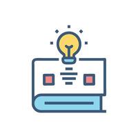 Stylish Knowledge Icon Graphic vector