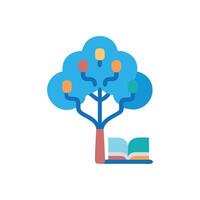 Modern Knowledge Tree Icon for Academic Growth vector