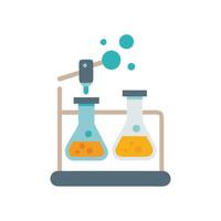 Lab Experiment Icon for Scientific Research vector