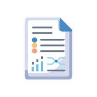 Learning Report Icon for Academic Evaluation vector