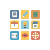 Learning Tools Icon for Educational Resources vector