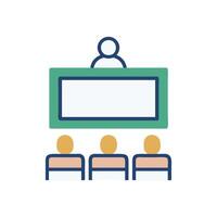 Lecture Hall Icon for Educational Institutions vector