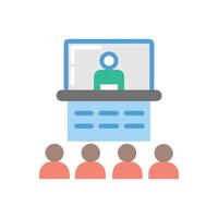 Modern Illustration of Lecture Hall vector