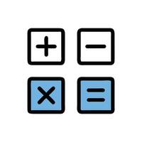 Creative Math Symbols Icon for Learning vector