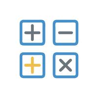 Modern Math Symbols Icon for Academic Use vector